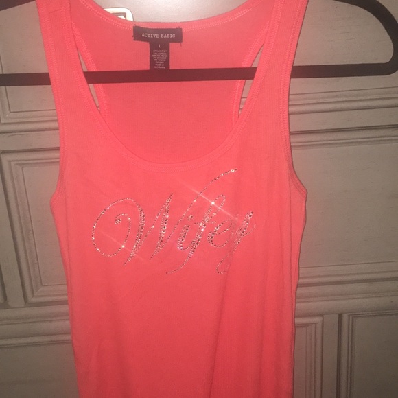 👰 Wifey ribbed tank top in size large. 👰 - Picture 4 of 7